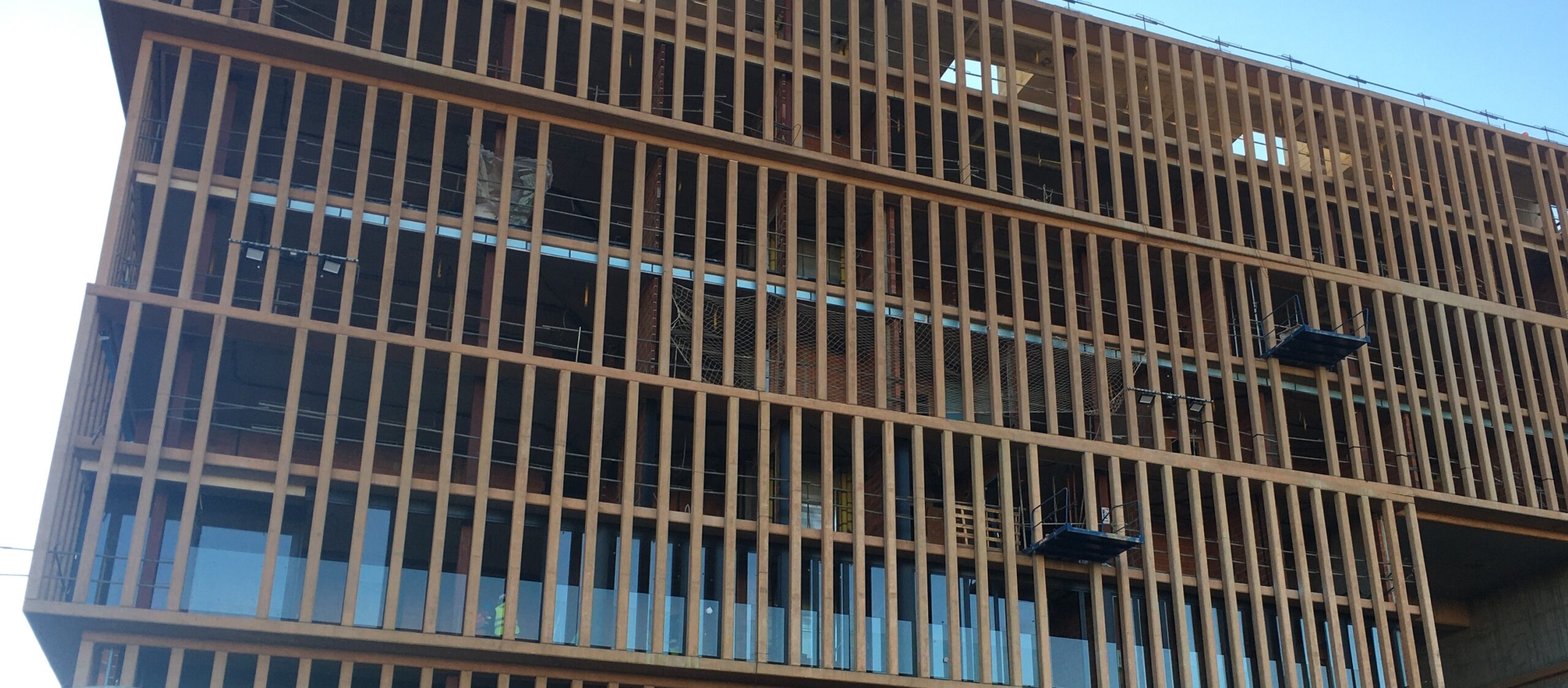 Pilar de fachada de hormigón prefabricado arquitectónico coloreado